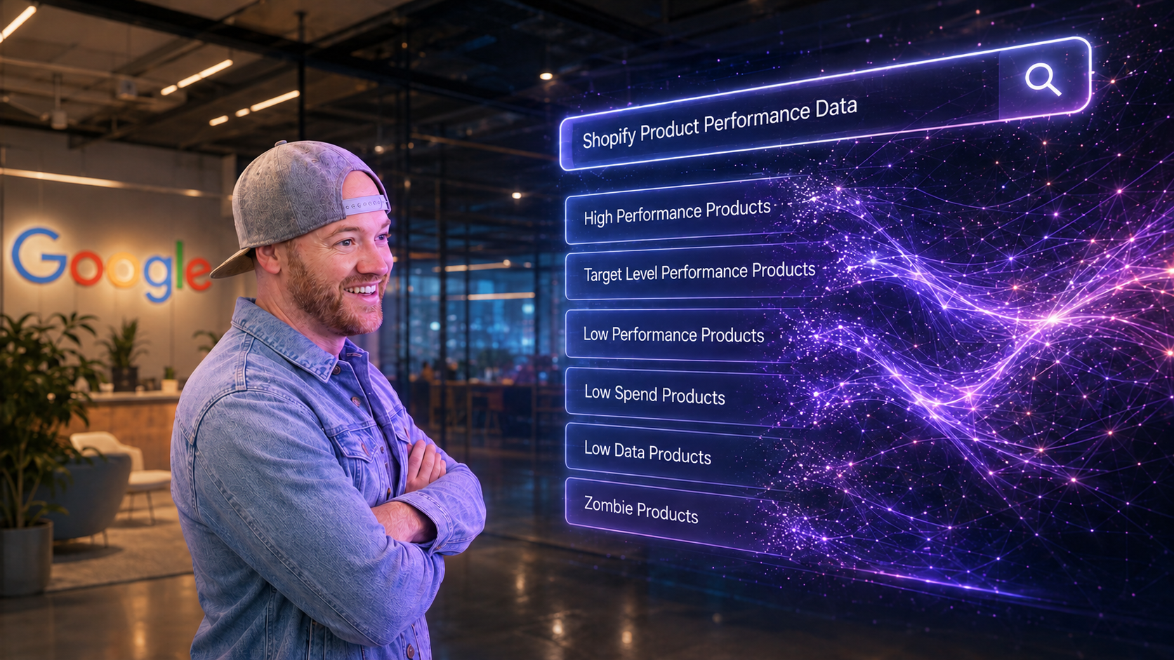 Jimmy Dalgleish reviewing Shopify product performance data